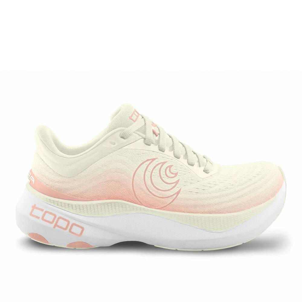NEW TOPO ATHLETIC women's aura running shoes in creme/rose